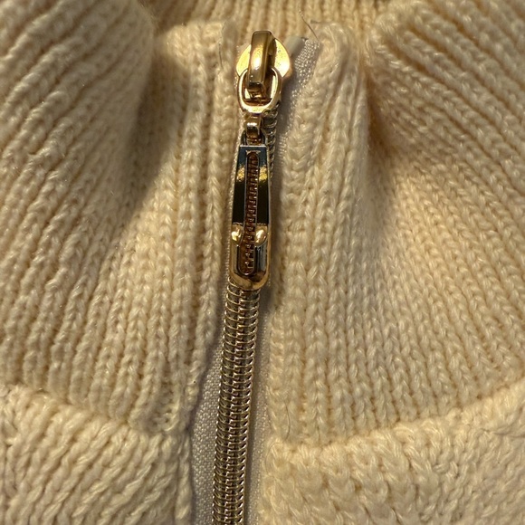 NWT Joie Cream Puffer Knit Vest, Size L - Picture 4 of 8